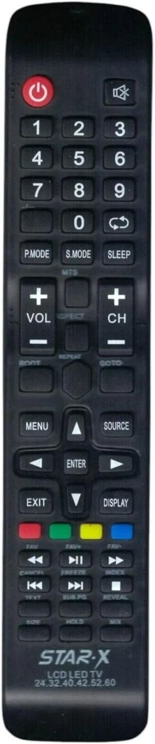 ریموت کنترل جایگزین BURAQ برای تلویزیون های هوشمند ال سی دی و ال ای دی استار ایکس