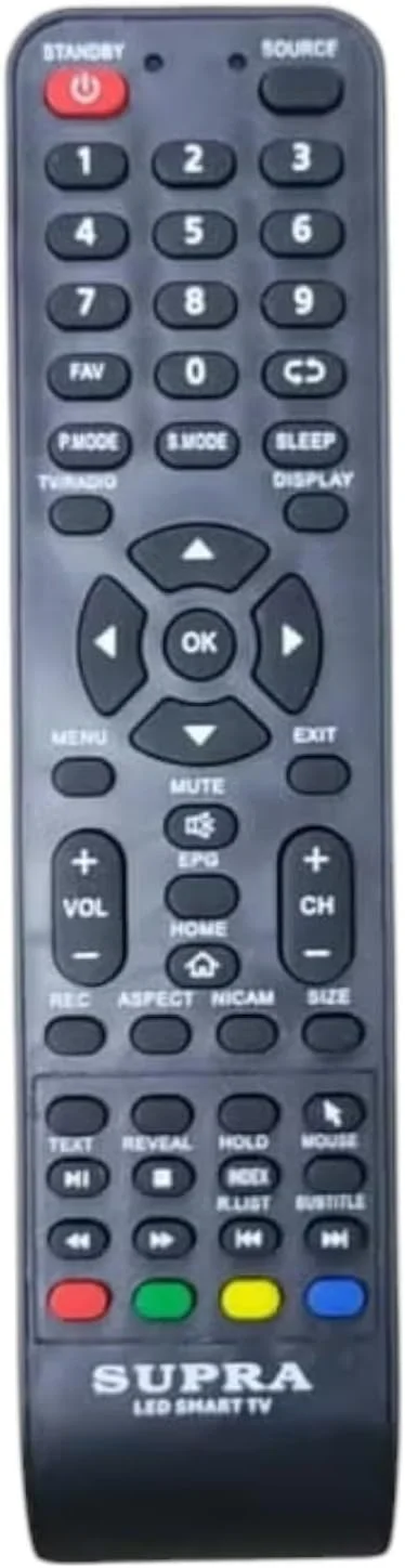ریموت کنترل جایگزین BURAQ برای تلویزیون هوشمند Supra LCD LED