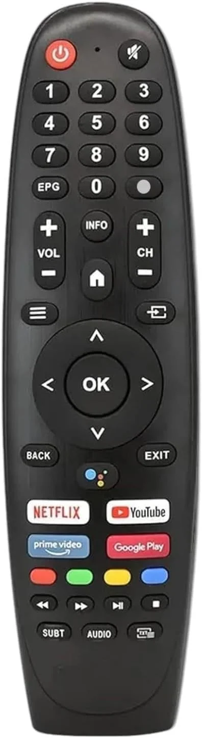 ریموت کنترل جایگزین BURAQ برای تلویزیون های هوشمند JVC LCD LED (بدون صدا)