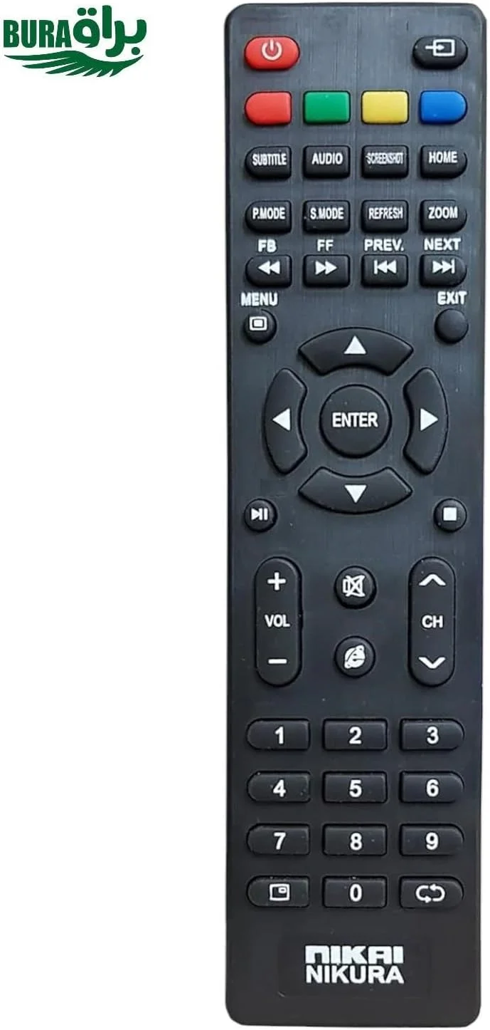 ریموت کنترل جایگزین BURAQ برای تلویزیون های هوشمند ال سی دی و ال ای دی نیکای (نوع 3) و تلویزیون ال سی دی و ال ای دی نیکورا