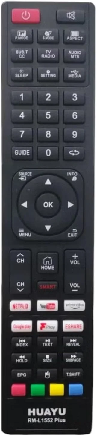 ریموت کنترل جایگزین BURAQ برای تلویزیون هوشمند جی وی سی LCD LED