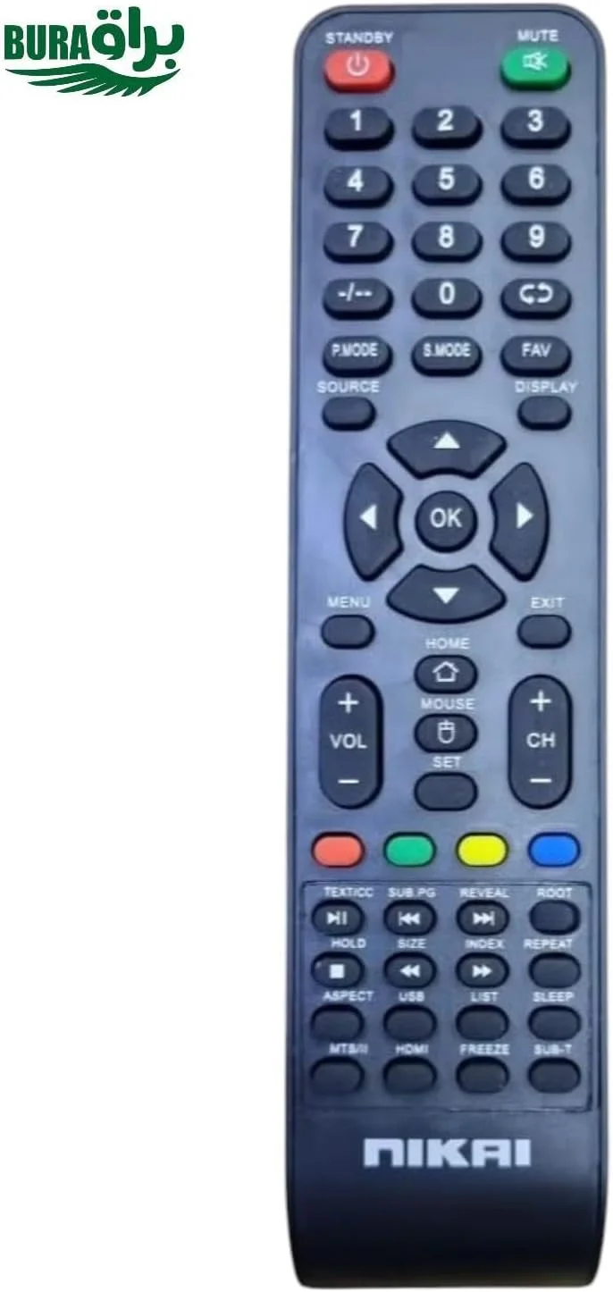 ریموت کنترل جایگزین BURAQ برای تلویزیون هوشمند نیکای LED مدل (Type 2)