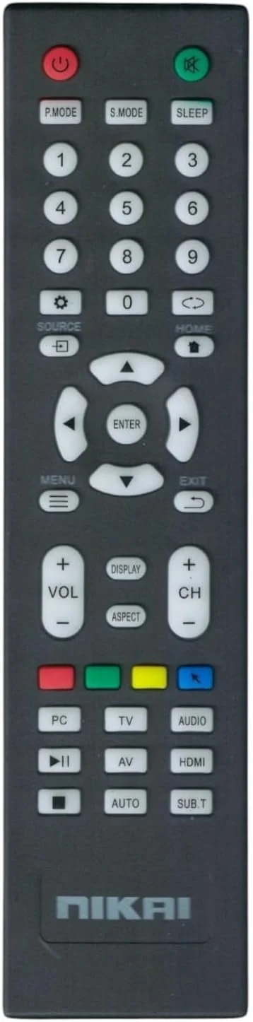 ریموت کنترل جایگزین BURAQ سازگار با تلویزیون های هوشمند ال سی دی ال ای دی نیکای (نوع 1)