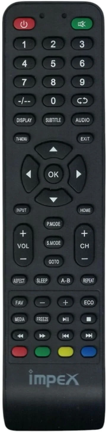 ریموت کنترل جایگزین BURAQ برای تلویزیون های هوشمند Impex LCD LED