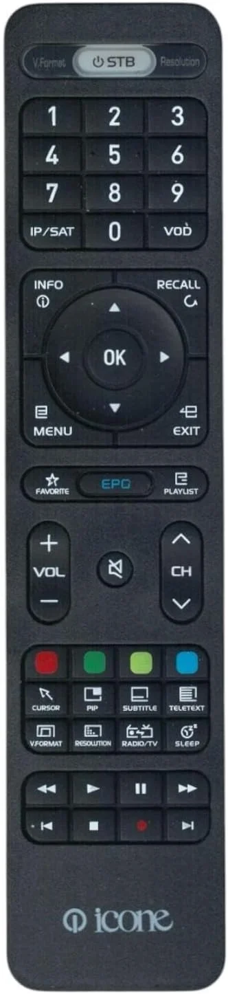 ریموت کنترل جایگزین BURAQ برای تلویزیون ICONE