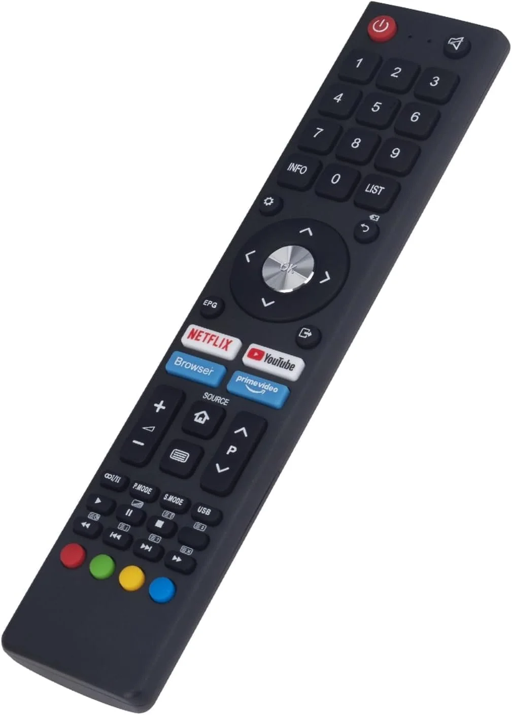 ریموت کنترل جایگزین BURAQ مدل GCBLTV02BDBIR مناسب برای تلویزیون های Chiq مدل U50H7L U50H7N U55H7L U55H7N ریموت کنترل جایگزین BURAQ مدل GCBLTV02BDBIR مناسب برای تلویزیون های Chiq مدل U50H7L U50H7N U55H7L U55H7N