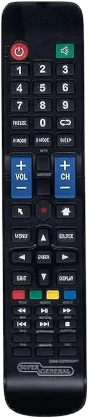 ریموت کنترل جایگزین BURAQ برای تلویزیون های هوشمند Super General LCD LED