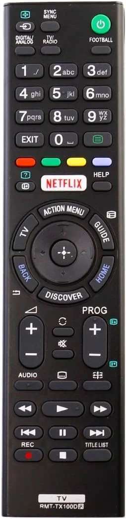 ریموت کنترل جایگزین BURAQ RMT-TX100D مناسب برای تلویزیون های ال سی دی سونی براویا مدل های FW-43X8370C, FW-49X8370C, FW-55X8570C, FW-65X8570C, FW-75X8570C, FWL-55W805C, FWL-65W855C, FWL-75W855C, KD-43X8301C, KD-43X830xC