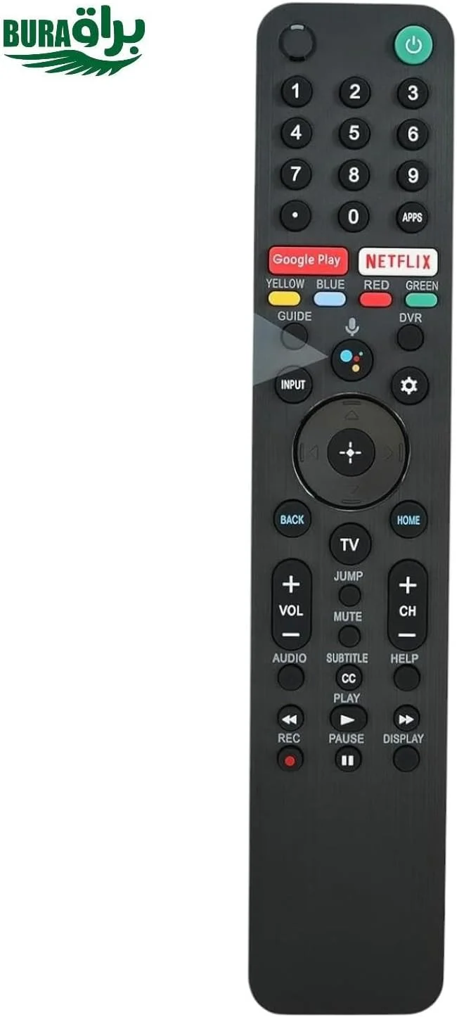 ریموت کنترل جایگزین BURAQ RMFTX500P برای تلویزیون های LED سونی براویا مدل های KD-75X9500H KD-75X9000H KD-85X9000H KD-55X9000H KD-65X9000H KD-43X7500H KD-49X7500H KD-55X7500H (بدون صدا)