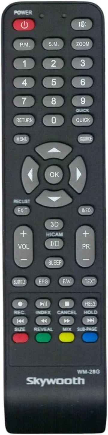 ریموت کنترل جایگزین BURAQ سازگار با تلویزیون هوشمند ال ای دی Skyworth مدل‌های 24E66A، 32E66A، 50E58، 32E57، 32E36، 24E58A، 42E38، 39E36، 42E66A، 40E360 و تلویزیون هوشمند ال ای دی Coocaa سری 32W4