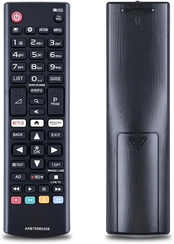 ریموت کنترل جهانی جدید BURAQ جایگزین AKB75095308 AKB75095307 AKB74915305 AKB75375604 برای تمام مدل های تلویزیون های هوشمند ال جی 32LJ610V 43LJ614V 43UJ6307 43UJ6309 55UJ630V 55UJ634V 60UJ6307 60UJ6309