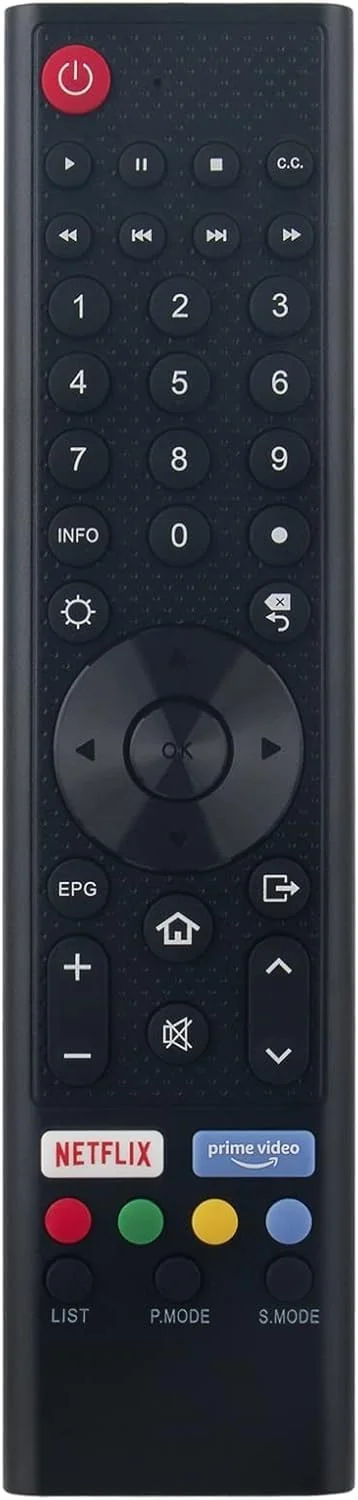 ریموت کنترل جایگزین جدید BURAQ مناسب برای ریموت کنترل تلویزیون CHIQ - مشکی