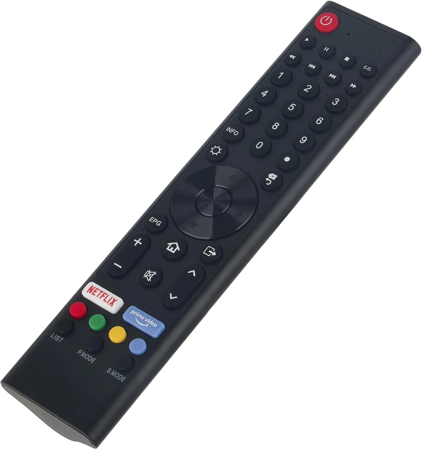 ریموت کنترل جایگزین جدید BURAQ مناسب برای ریموت کنترل تلویزیون CHIQ - مشکی