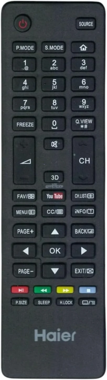 ریموت کنترل جایگزین BURAQ HTR-A18EN مناسب برای تلویزیون های ال ای دی و ال سی دی هایر مدل های LE65B8600TUN LE55K5000TFN LE40K5000TF LE40K5000TFN LE32K5000TN LE50K5000TFN LE42K5000A LE55K5000A