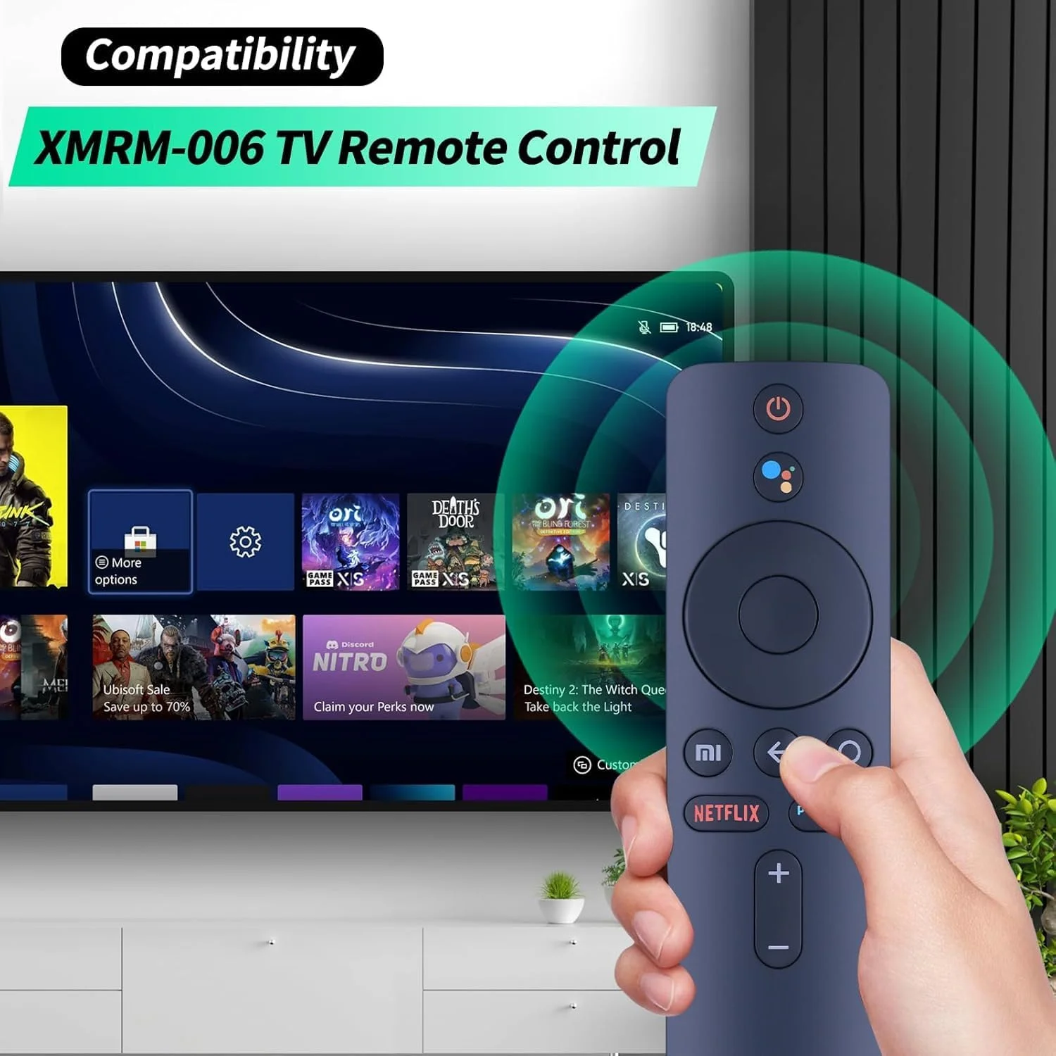 ریموت کنترل صوتی BURAQ برای شیائومی Mi TV Stick/MI Box 4S 4K مدل XMRM-006 XMRM-00A