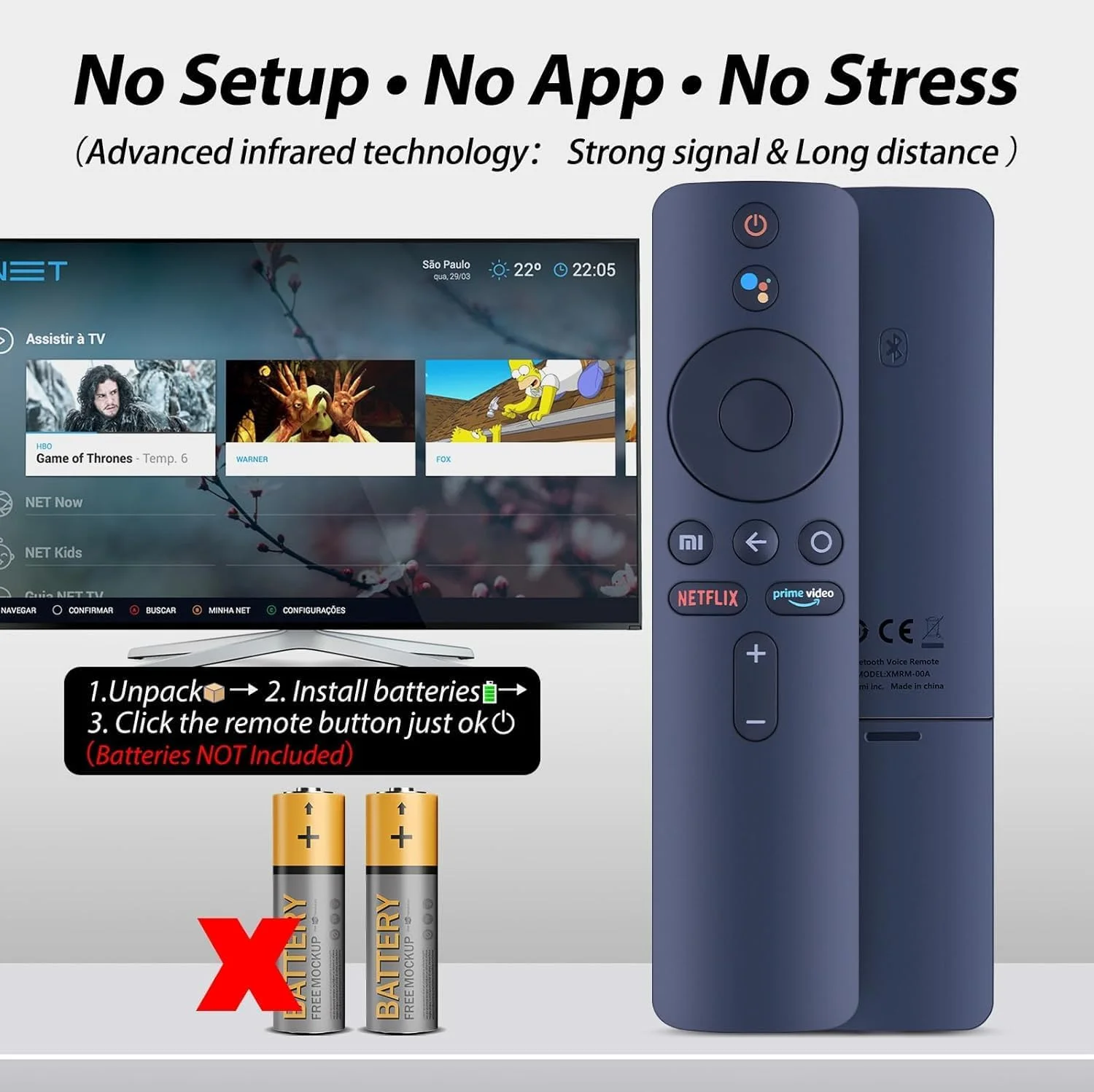 ریموت کنترل صوتی BURAQ برای شیائومی Mi TV Stick/MI Box 4S 4K مدل XMRM-006 XMRM-00A