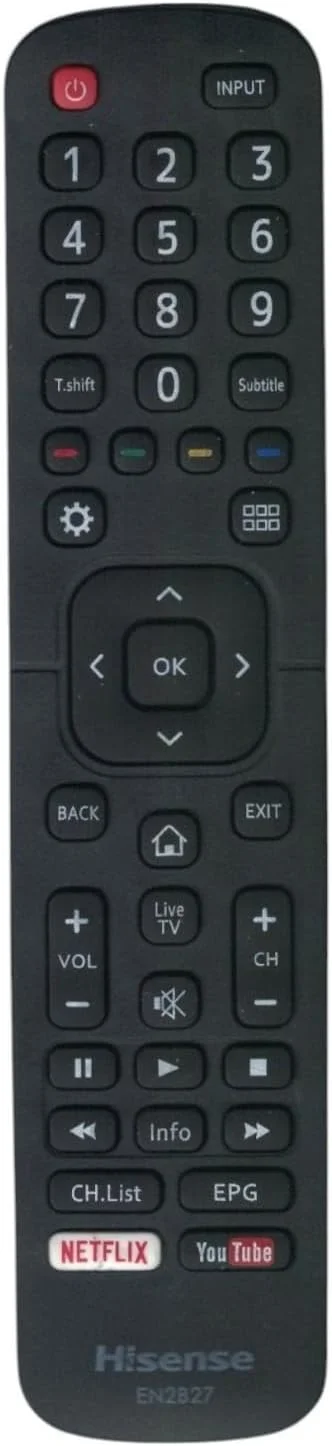 ریموت کنترل BURAQ برای تلویزیون هایسنس مدل EN2B27 RC3394402 / 01 3139 238 29621 EN2B27