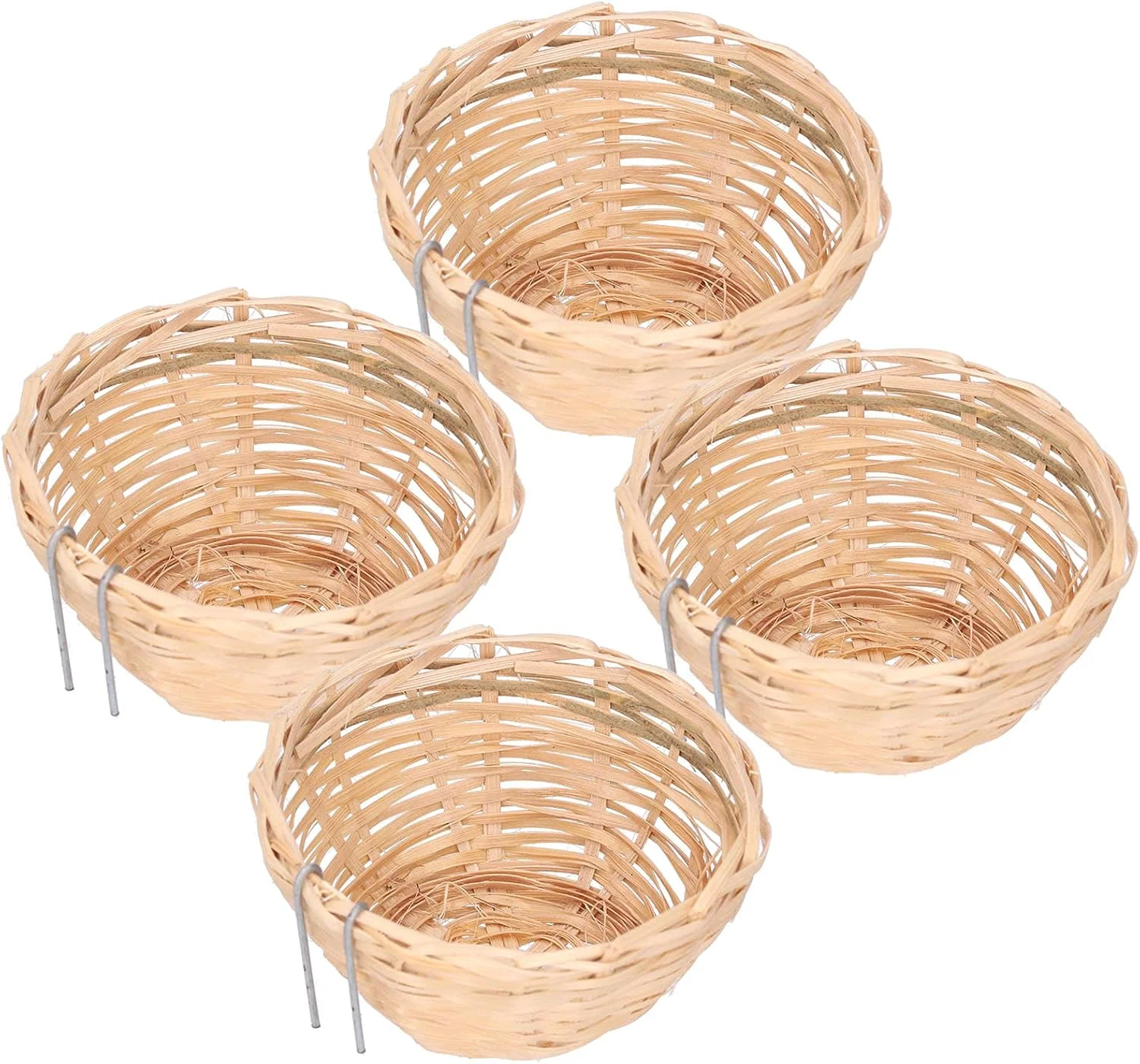 ست 4 عددی لانه پرنده، لانه بافتنی برای پرورش و استراحت پرندگان، لوازم پرندگان، لانه پرنده دست ساز برای طوطی ها و قناری ها ست 4 عددی لانه پرنده، لانه بافتنی برای پرورش و استراحت پرندگان، لوازم پرندگان، لانه پرنده دست ساز برای طوطی ها و قناری ها