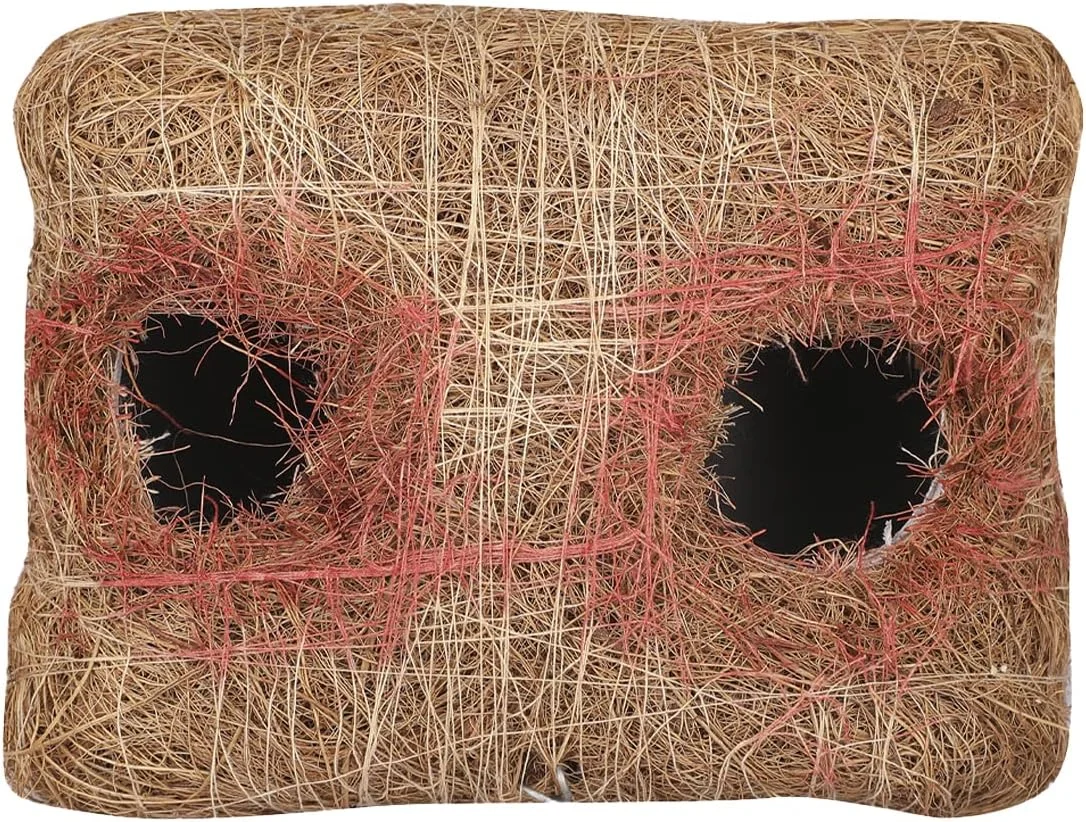 لانه/خانه پرنده آویز طبیعی تزئینی WildbirdCare برای طوطی، همستر، سنجاب، باغ بیرونی، خانه پرنده ولگرد (رنگ: قهوه ای، اندازه: کوچک، طول 18 x عرض 9 X ارتفاع 15 سانتی متر)