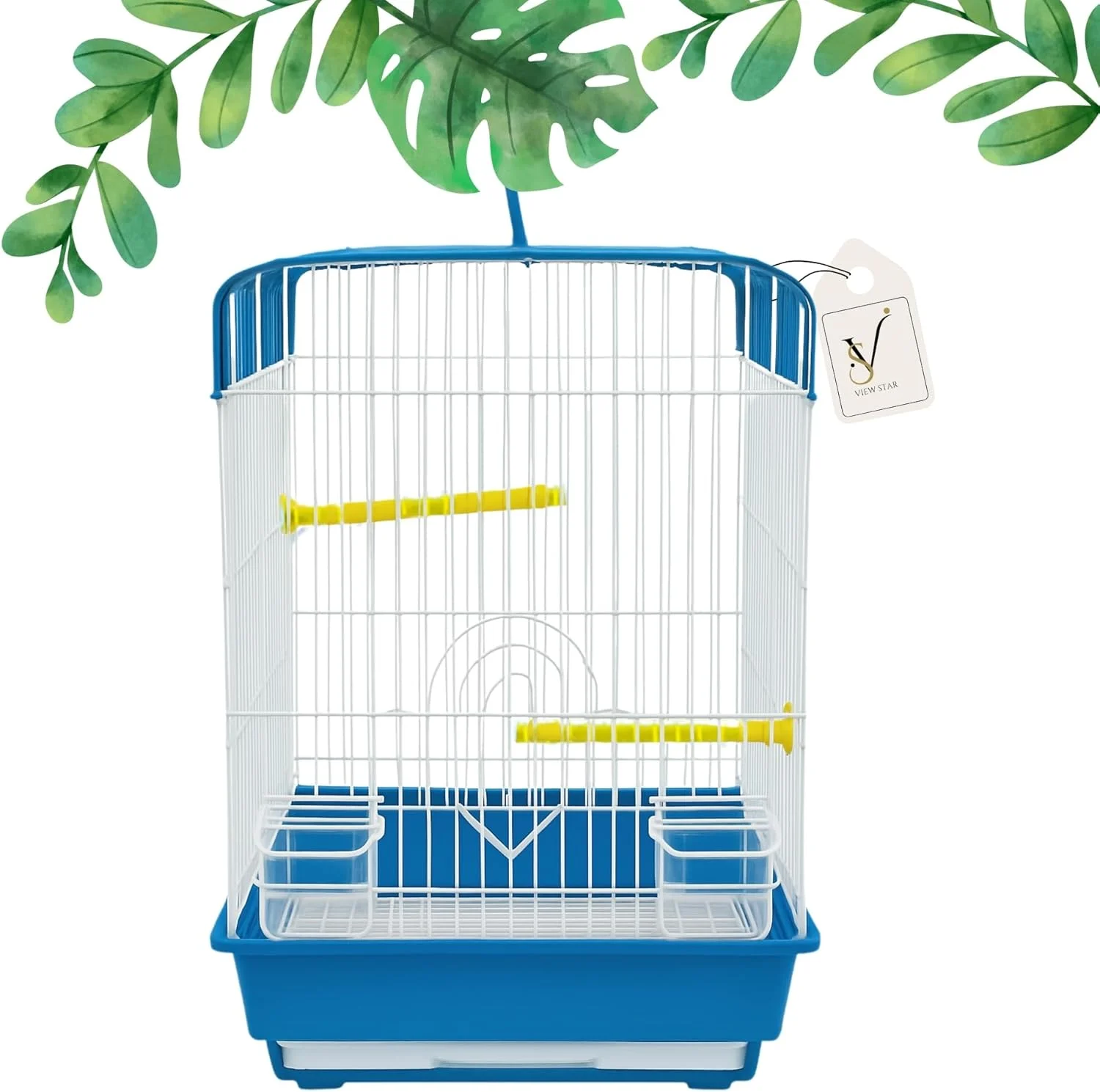 قفس پرنده جادار ویواستار برای پرندگان کوچک - ساختار فلزی مستحکم، طراحی جای بازی در بالا، سینی با قابلیت تمیز کردن آسان و لوازم جانبی - ایده آل برای طوطی ها، عروس هلندی ها، مرغ عشق ها و باجریگارها (آبی) قفس پرنده جادار ویواستار برای پرندگان کوچک - ساختار فلزی مستحکم، طراحی جای بازی در بالا، سینی با قابلیت تمیز کردن آسان و لوازم جانبی - ایده آل برای طوطی ها، عروس هلندی ها، مرغ عشق ها و باجریگارها (آبی)