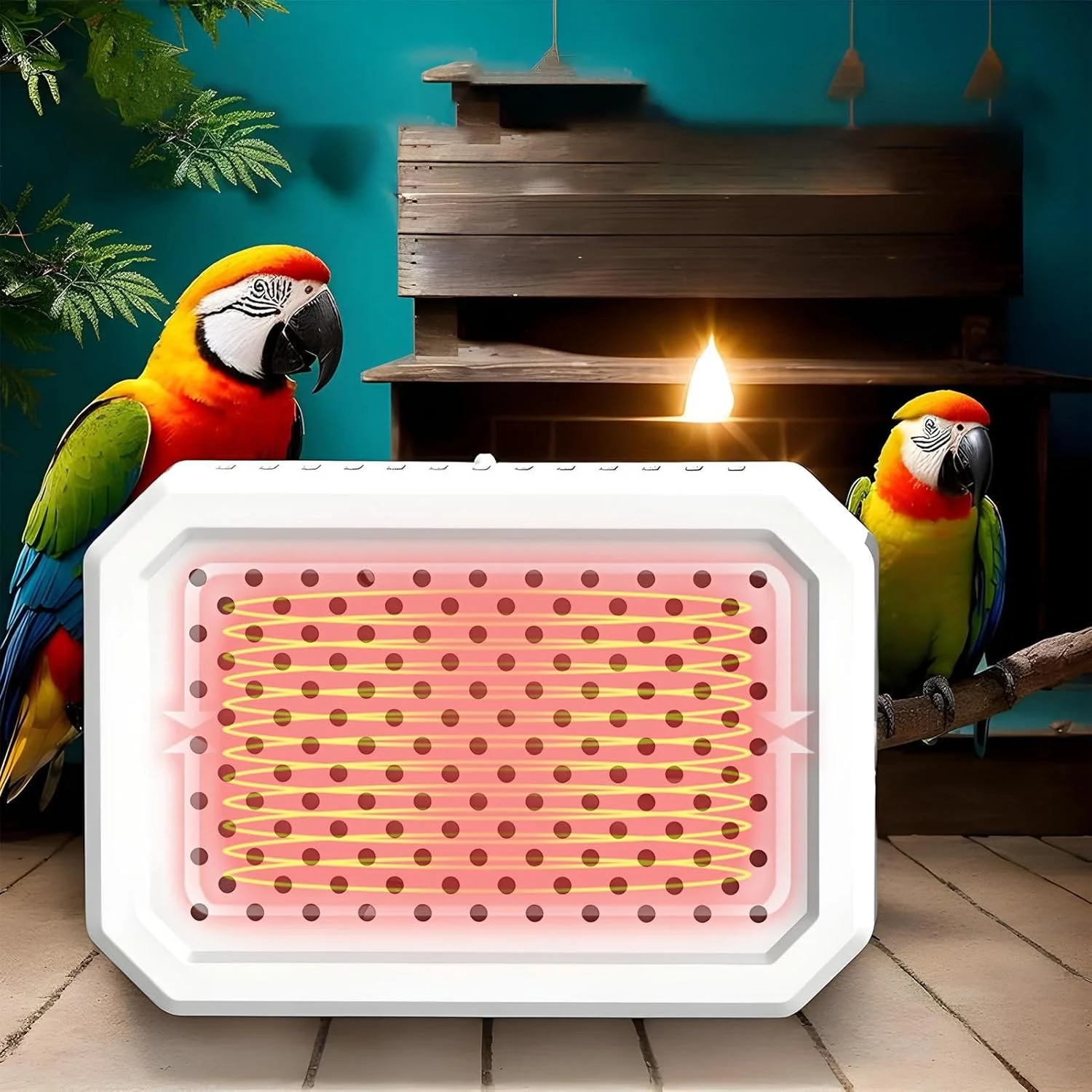 گرم کننده پرنده | گرم کننده ترموستاتیک جوجه | لوازم جانبی قفس برای زمستان های سرد برای مرغ عشق، طوطی، مارمولک، لانه سازی در فضای باز، بازی، حمام خزندگان و جوجه