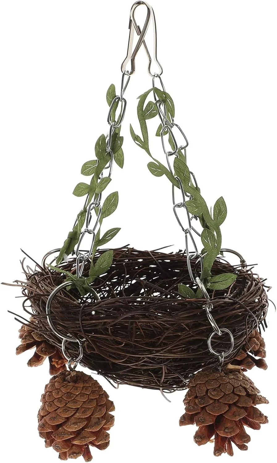 لانه پرنده راتان طبیعی TERRIFI، لانه بزرگ آویزان پرنده ساخته شده از راتان تاک درخت لانه پرنده راتان طبیعی TERRIFI، لانه بزرگ آویزان پرنده ساخته شده از راتان تاک درخت