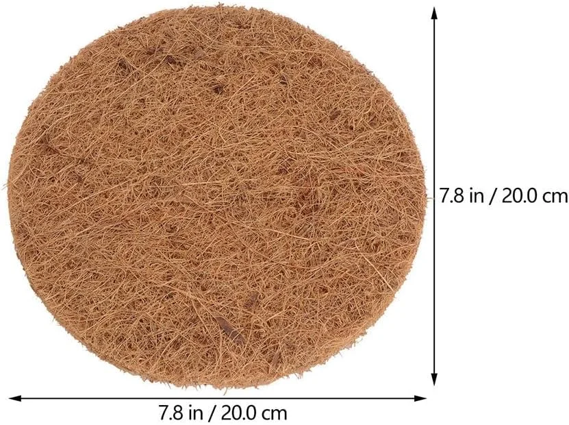تودمامی 12 عدد پد لانه سازی پرندگان از الیاف نارگیل طبیعی برای پرورش کبوتر و پرندگان، زیراندازهای لانه تنفسی راحت برای محافظت از تخم ها و گرما