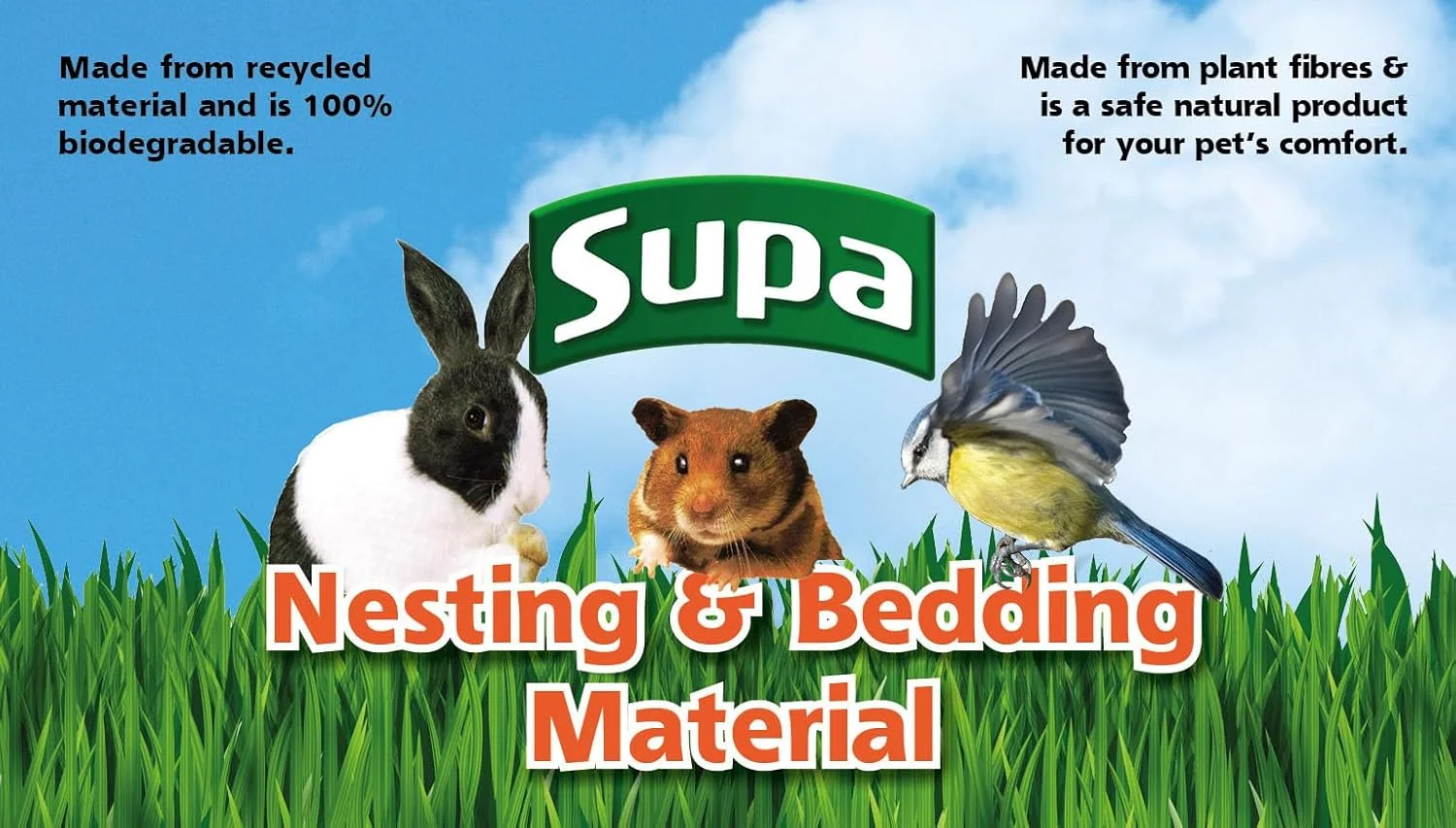 مواد بستر و لانه سازی طبیعی سوپا برای پرندگان و حیوانات کوچک، الیاف جوت سازگار با محیط زیست. یک لانه گرم، دنج و ایمن ایجاد می کند.