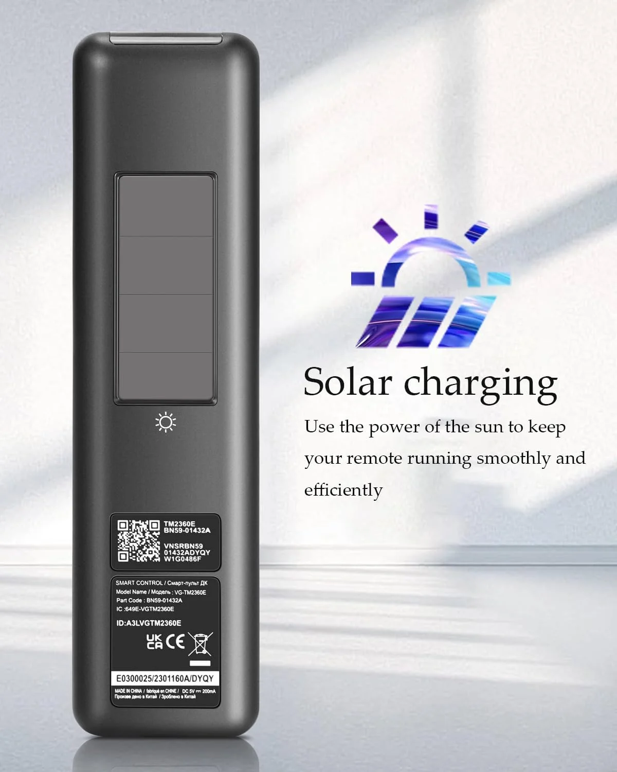 ریموت کنترل صوتی خورشیدی AZMKIMI 𝐁𝐍𝟓𝟗-𝟎𝟏𝟒𝟑𝟐𝐀 𝐓𝐌𝟐𝟑𝟔𝟎𝐄 سازگار با تلویزیون های سامسونگ، سازگار با ریموت کنترل سامسونگ BN59-01432A Neo QLED OLED 8K HDR Smart TV (مدل 𝟐𝟎𝟐𝟑)