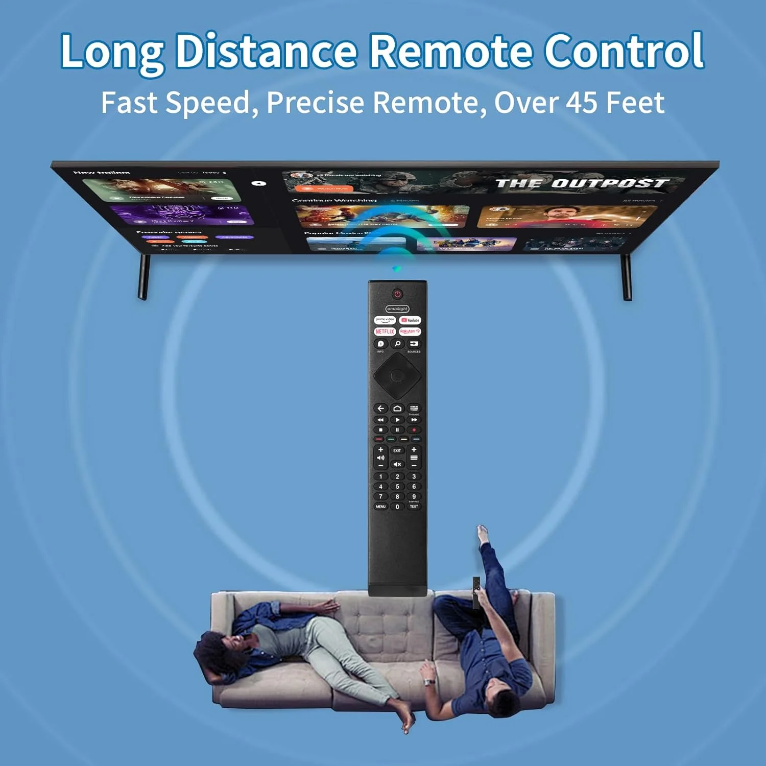 ریموت کنترل جایگزین Auilzlz سازگار با تلویزیون های هوشمند فیلیپس Ambilight ریموت کنترل جایگزین Auilzlz سازگار با تلویزیون های هوشمند فیلیپس Ambilight