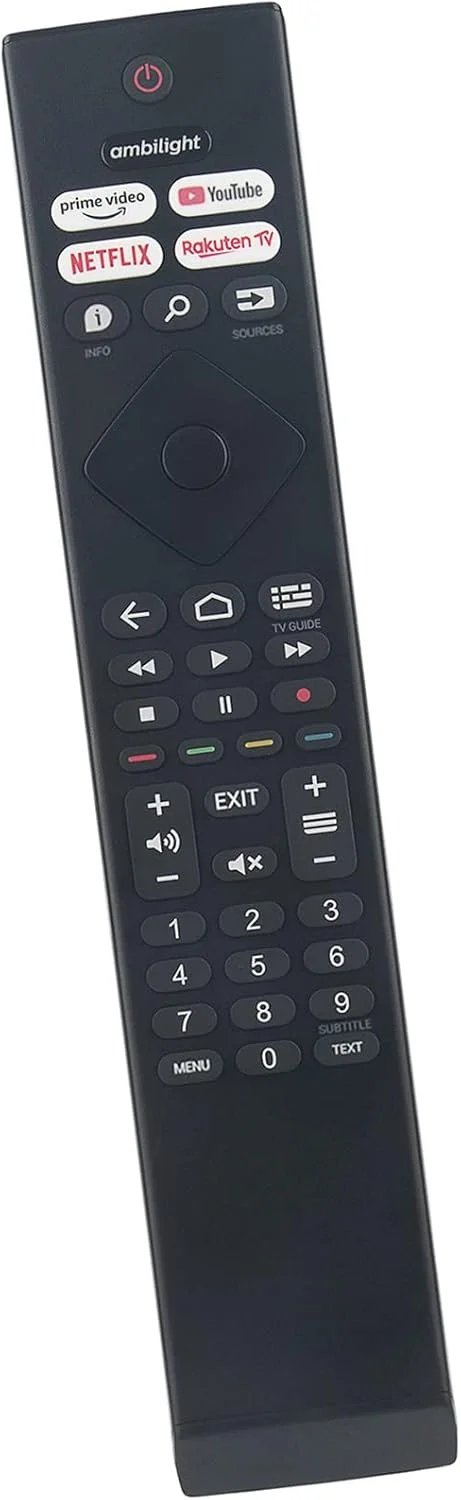 ریموت کنترل جایگزین ALLIMITY برای تلویزیون های 4K Ultra HD LED فیلیپس مدل های 55PUS7906 65PUS7906 43PUS7956 50PUS7956 55PUS7956 43PUS8106 50PUS8106 70PUS8106 32PFS6906 43PPUS8106 US7406 65PUS7406