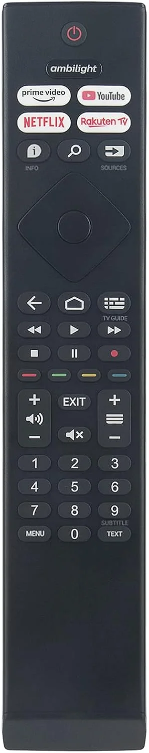 ریموت کنترل جایگزین ALLIMITY برای تلویزیون های 4K Ultra HD LED فیلیپس مدل های 55PUS7906 65PUS7906 43PUS7956 50PUS7956 55PUS7956 43PUS8106 50PUS8106 70PUS8106 32PFS6906 43PPUS8106 US7406 65PUS7406