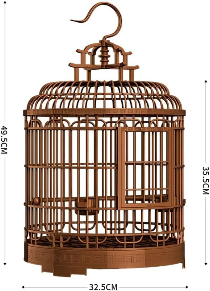 قفس پرنده SONGYL-20249، پلاستیکی مناسب استفاده خانگی، قابل حمل، تمیز کردن آسان، تعاملی، قفس پرنده کوچک قابل حمل برای فضای باز