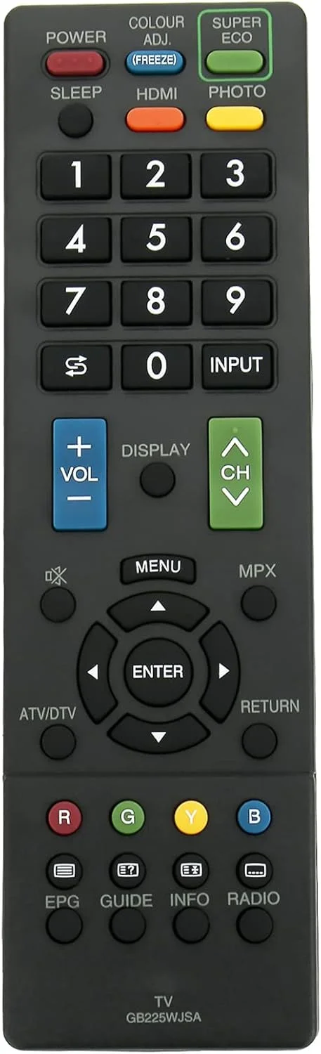 ریموت کنترل Allimity GB225WJSA مناسب برای تلویزیون های هوشمند ال سی دی و ال ای دی شارپ