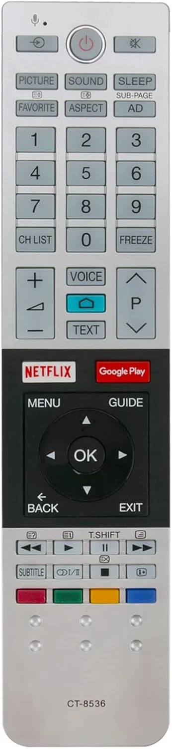 ریموت کنترل جایگزین جدید ALLIMITY CT-8536 مناسب برای تلویزیون اندروید Ultra-HD توشیبا مدل های 58U7880AZ سری U7880