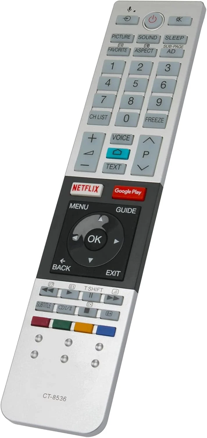 ریموت کنترل جایگزین جدید ALLIMITY CT-8536 مناسب برای تلویزیون اندروید Ultra-HD توشیبا مدل های 58U7880AZ سری U7880