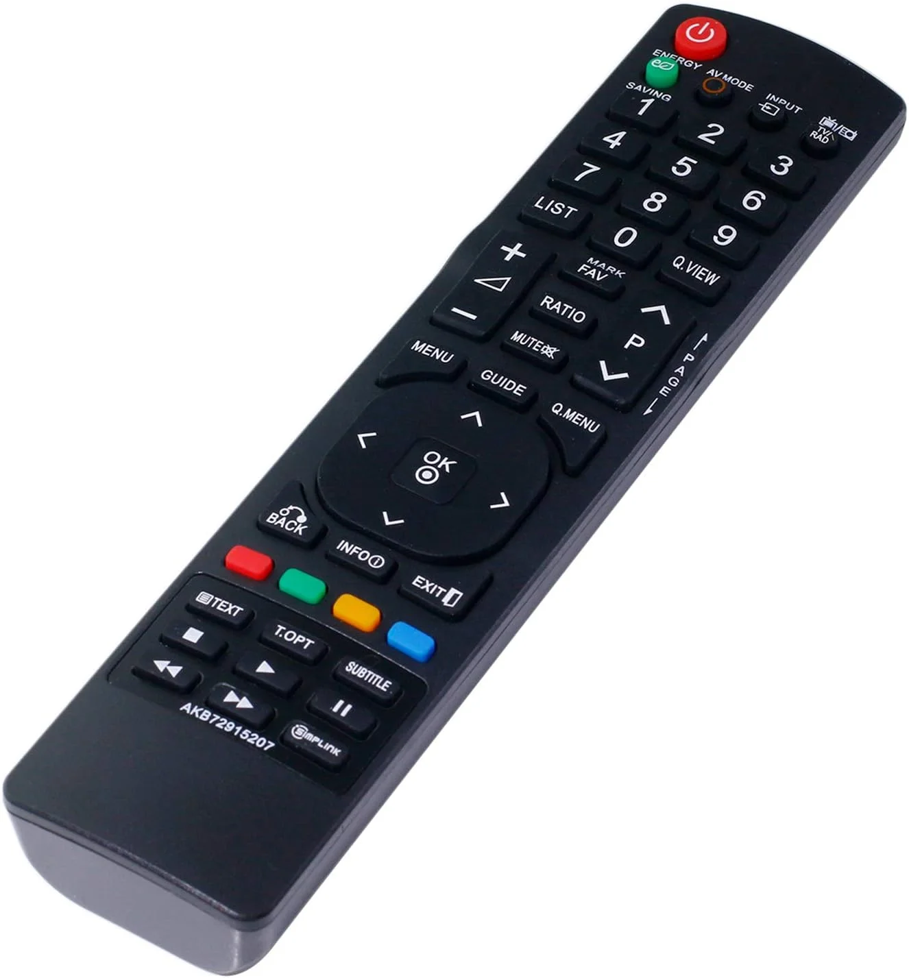 ریموت کنترل جایگزین Allimity New AKB72915207 برای تلویزیون ال سی دی ال ای دی LG مدل های 42LD420 32LD465 32LE3300 37LD450 37LD465 42LD420 42LD450 42LD465 47LD420 47LD450 32LE5300 32LE5400 42LE530C 47LX6500 50PK750 52LD550 ریموت کنترل جایگزین Allimity New AKB72915207 برای تلویزیون ال سی دی ال ای دی LG مدل های 42LD420 32LD465 32LE3300 37LD450 37LD465 42LD420 42LD450 42LD465 47LD420 47LD450 32LE5300 32LE5400 42LE530C 47LX6500 50PK750 52LD550