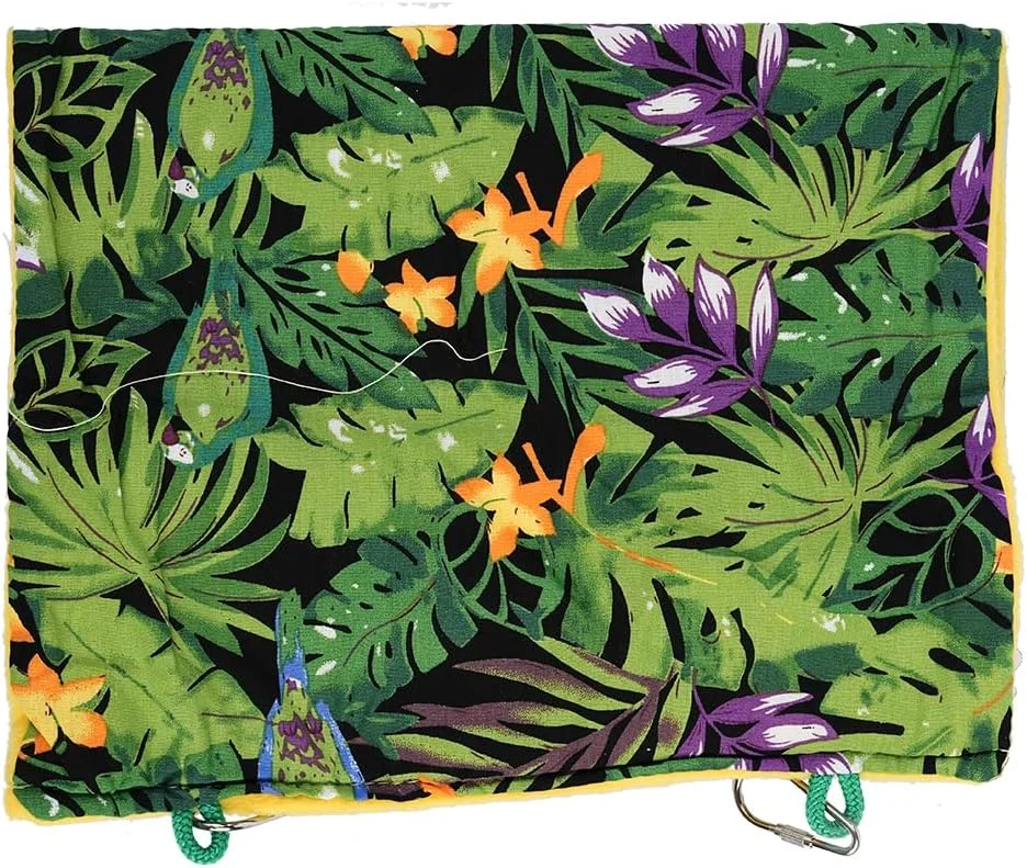 چادر آویز پرنده سارینی - لانه دنج برای حیوانات خانگی کوچک ایده آل برای طوطی ها، مرغ عشق، مینا، کبوتر، مرغ عشق - نشیمنگاه راحت و اسباب بازی قفس پرنده