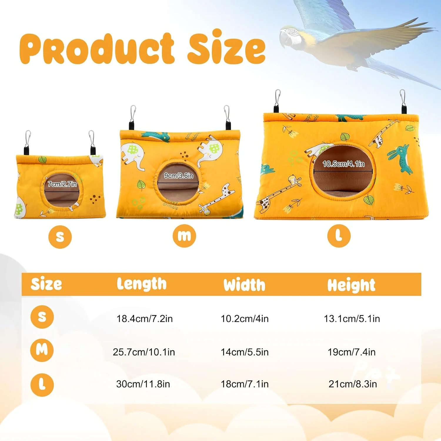 خانه لانه پرنده گرم زمستانی Rypet - قفس کلبه مخملی آویز تختخواب خواب مخفی پرندگان کرکی نرم و لطیف برای طوطی، مرغ عشق، عروس هلندی، باجریگار، مرغ عشق متوسط (زرد) خانه لانه پرنده گرم زمستانی Rypet - قفس کلبه مخملی آویز تختخواب خواب مخفی پرندگان کرکی نرم و لطیف برای طوطی، مرغ عشق، عروس هلندی، باجریگار، مرغ عشق متوسط (زرد)