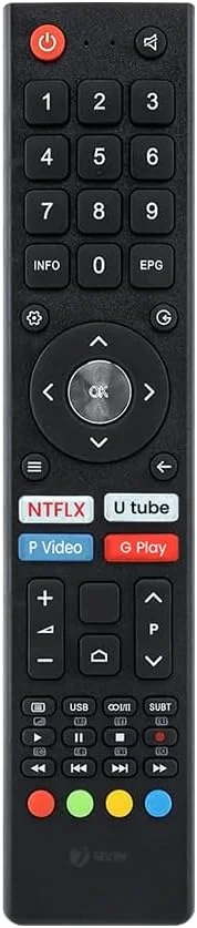 ریموت کنترل تلویزیون نوکیا مدل 7SEVEN® سازگار با تلویزیون های هوشمند اندروید 4K LED UHD HD دارای کلیدهای میانبر OTT بدون فرمان صوتی - دقیقا مشابه ریموت کنترل فعلی ریموت کنترل تلویزیون نوکیا مدل 7SEVEN® سازگار با تلویزیون های هوشمند اندروید 4K LED UHD HD دارای کلیدهای میانبر OTT بدون فرمان صوتی - دقیقا مشابه ریموت کنترل فعلی