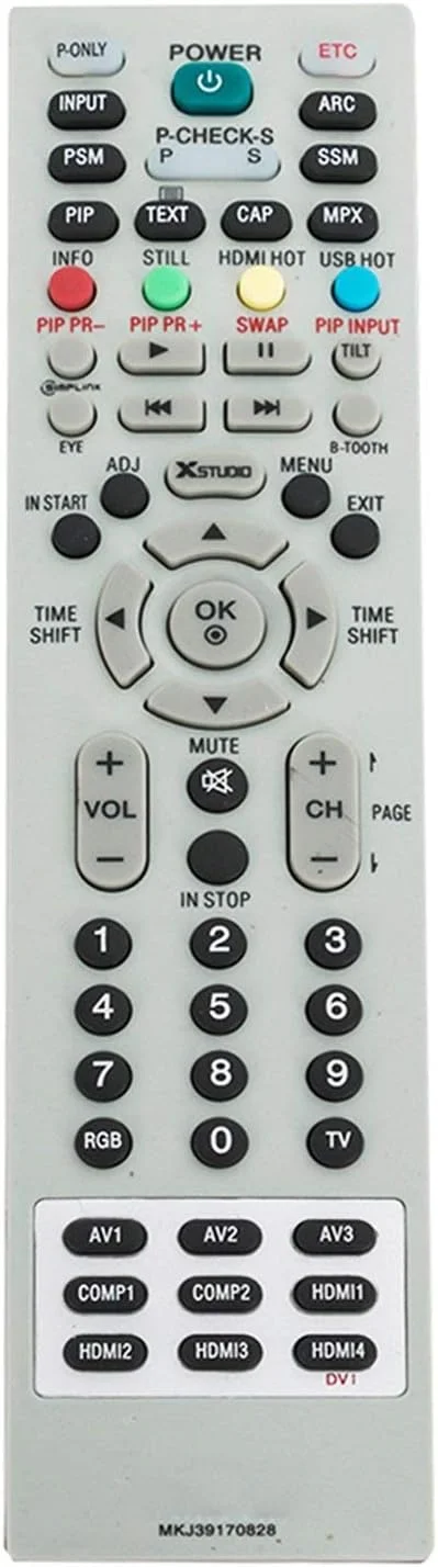 ریموت کنترل سرویس جایگزین AIDITIYMI MKJ39170828 سازگار با تلویزیون های ال سی دی و ال ای دی ال جی مدل DU-27FB32C DU27FB32C