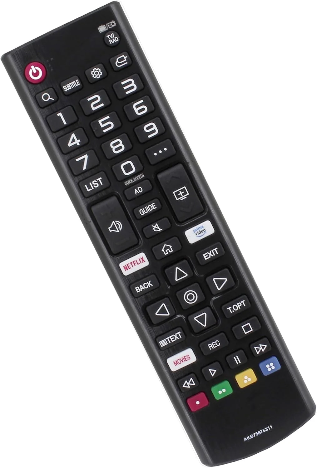 ریموت کنترل جایگزین اصلی 121AV سازگار با تلویزیون های ال ای دی هوشمند ال جی مدل AKB75675311