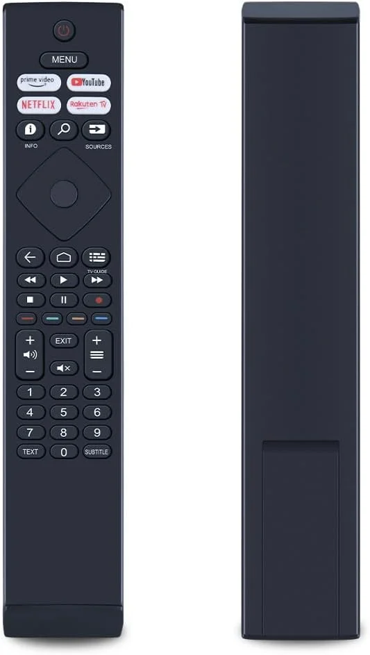 ریموت کنترل جایگزین مدل 398GR10BEPHN0042BC BRC0984502/01 برای تلویزیون هوشمند فیلیپس با دکمه های نتفلیکس، یوتیوب و پرایم ویدیو