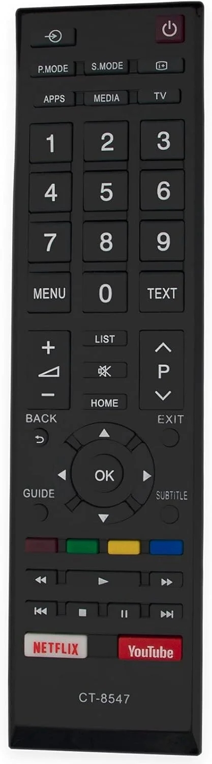 ریموت کنترل Allimity CT-8547 مناسب برای تلویزیون ال سی دی توشیبا مدل های 55U5965 43U5865 65U5965 50U5865 32L5865 43L5865 43U5069EA 55U5069EV 55U5069EA 58U5069EE 58U5069EV 58U5069EA