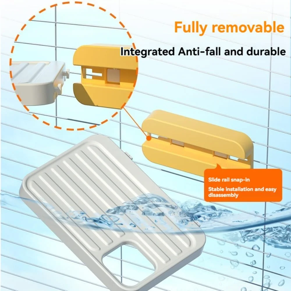 سکوی قفس پرنده پلاستیکی ساده، مناسب برای ایستادن و غذا خوردن حیوانات خانگی کوچک، با پنجره بزرگ و شفاف برای مشاهده و فضای مرتفع راحت