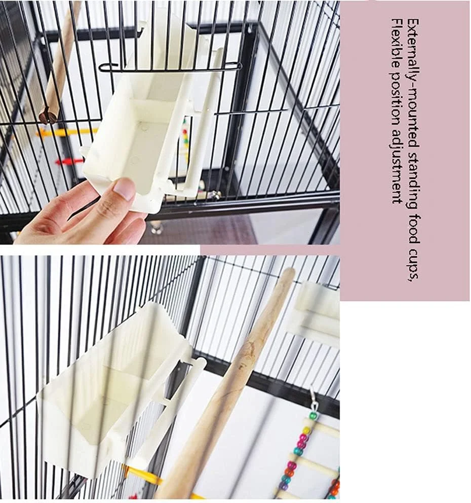 قفس پرنده قفس طوطی قفس بزرگ ویلا لوکس فلزی قفس بزرگ فضای باز قفس پرنده قفس اکریلیک مورد استفاده برای گروه پرندگان بزرگ لوازم حیوانات خانگی