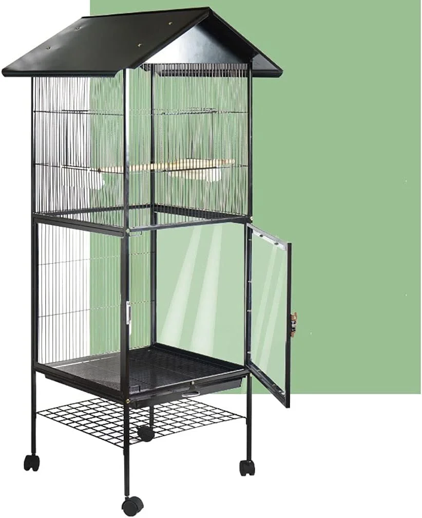 قفس پرنده قفس طوطی قفس بزرگ ویلا لوکس فلزی قفس بزرگ فضای باز قفس پرنده قفس اکریلیک مورد استفاده برای گروه پرندگان بزرگ لوازم حیوانات خانگی