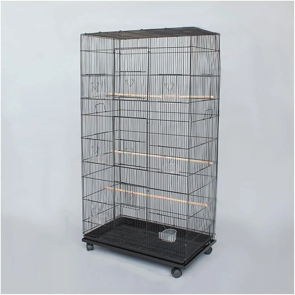قفس بزرگ پرنده قفس طوطی بزرگ قفس خانگی قفس جفتی بزرگ قفس کبوتر قفس مرغ عشق مناسب برای قناری پرنده طوطی برزیلی لوازم حیوانات خانگی سفید، سفید