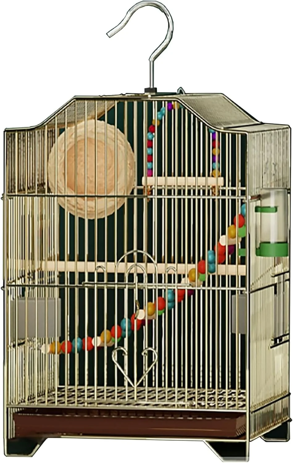 قفس پرنده قفس طوطی قفس پرورش کبوتر قفس مرغ عشق قفس ماکائو با پایه و میله نشیمن برای پرندگان کوچک، متوسط و بزرگ