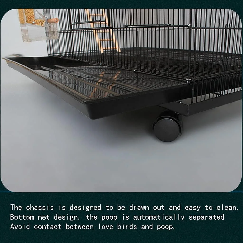 قفس بزرگ پرنده قفس طوطی بزرگ قفس خانگی قفس جفتی بزرگ قفس کبوتر قفس مرغ عشق مناسب برای قناری پرنده طوطی برزیلی لوازم حیوانات خانگی سفید، سفید